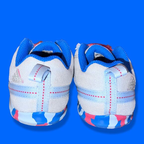 Adidas Unisex Toddler NatWeb Slip-On Low Sneakers JQ2 Blue B40084 Size 8K - Picture 3 of 7